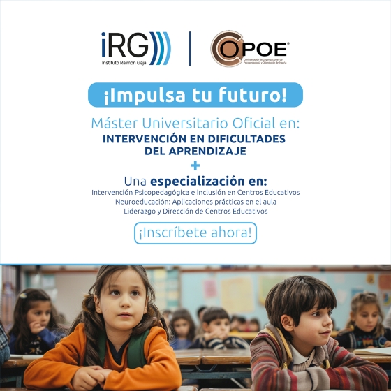 M&aacute;ster Universitario Oficial en Intervenci&oacute;n en Dificultades del Aprendizaje del Instituto Raimon Gaja