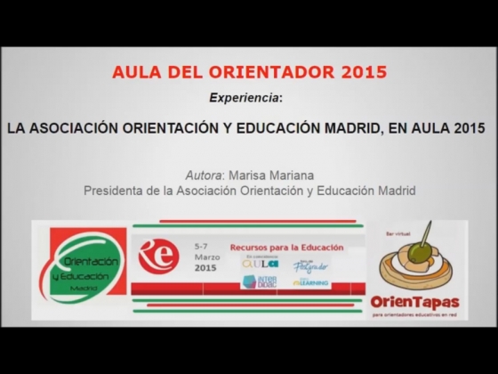 Asociaci&oacute;n Orientaci&oacute;n y Educaci&oacute;n Madrid en AULA 2015
