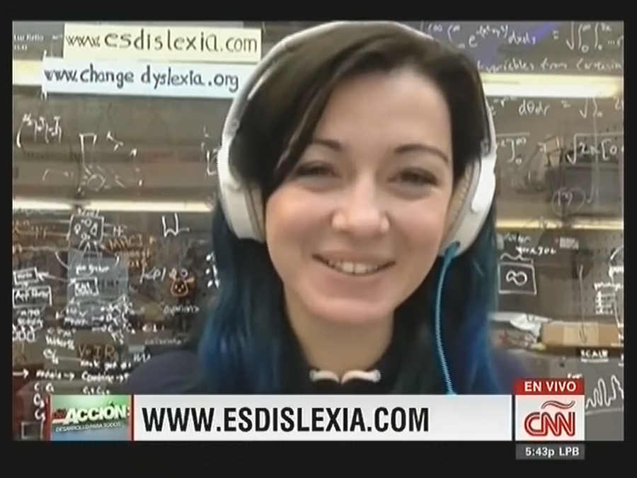 Entrevista a Luz Rello en CNN sobre el proyecto "Change Dyslexia"