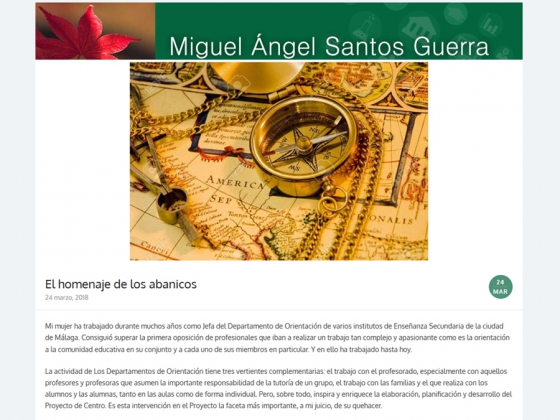Art&iacute;culo de Miguel &Aacute;ngel Santos Guerra sobre los profesionales de la orientaci&oacute;n
