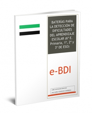 e-BDI: Baterias de Evaluaci&oacute;n de Dificultades de Aprendizaje (6&ordm; EP, 1&ordm;, 2&ordm;, Y 3&ordm; ESO)